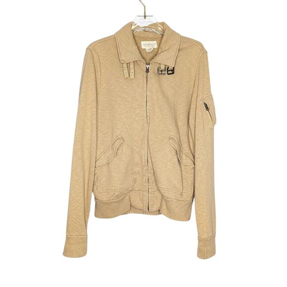 Denim & Supply Ralph Lauren Jackets & Blazers - Denim & Supply Ralph Lauren Tan Full Zip Jacket Long Sleeve Pockets Size L